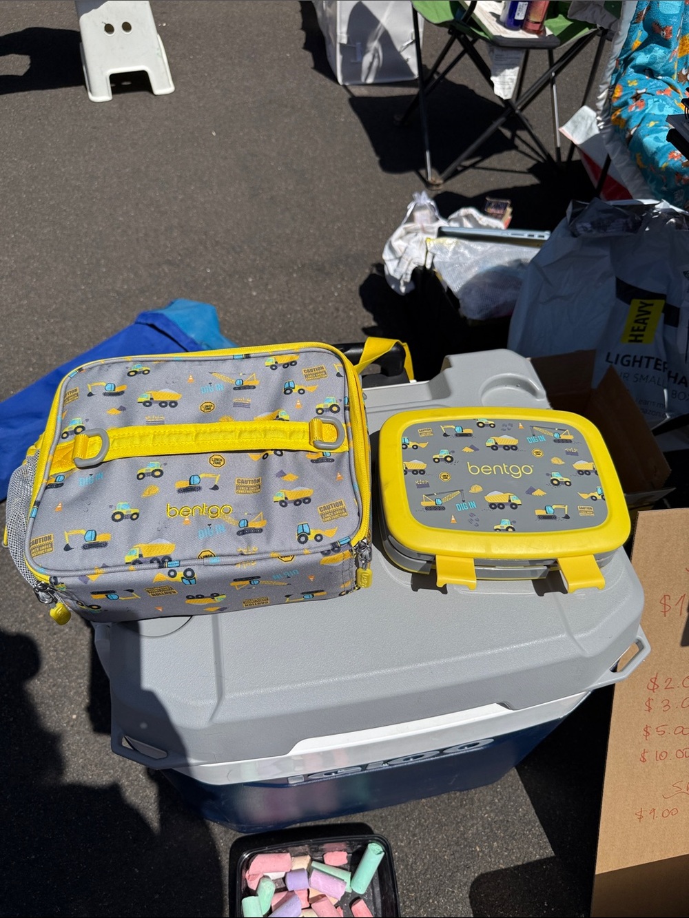 bentgo Yellow & Gray Kids Lunchbox Set
